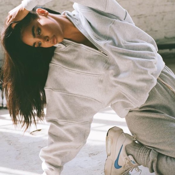 NWT Joah brown retro half zip grey - Picture 2 of 3